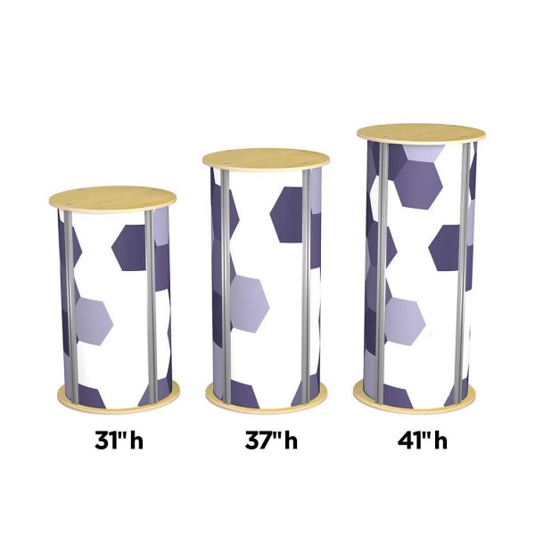 Twist 2-Up Medium Circle Pedestal