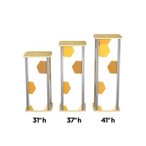 Twist Small Square Pedestal