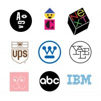 Paul Rand designs: Logos and types of branding