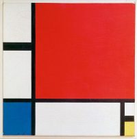 Graphic Painting: Composition II in Red, Blue, and Yellow, 1930 by Piet Mondrian