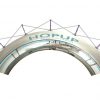 hopup 6x3 curved tension fabric display with frame view