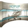 Hopup 6x3 curved display without tension fabric end caps