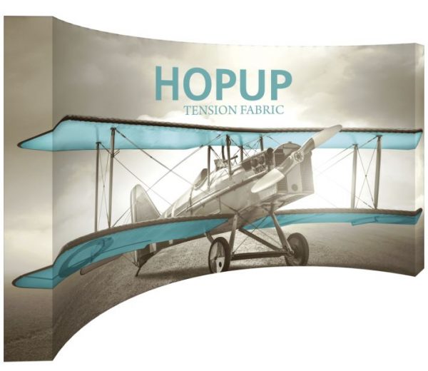 Hopup 6x3 curved display without tension fabric end caps