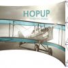 hopup 6x3 curved tension fabric display without end caps