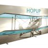 hopup 8x3 20ft inline display without tension fabric end caps