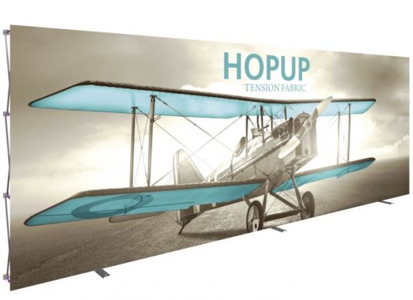 hopup 8x3 20ft inline display without tension fabric end caps