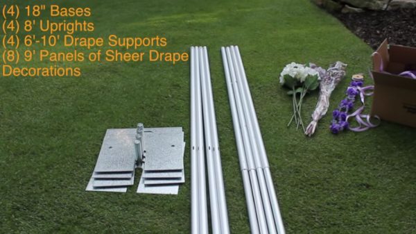 wedding canopy kit includes