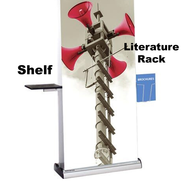 Shelf & Literature Rack Combo