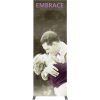 embrace 2.5ft full height push fit tension fabric display full fitted graphic center