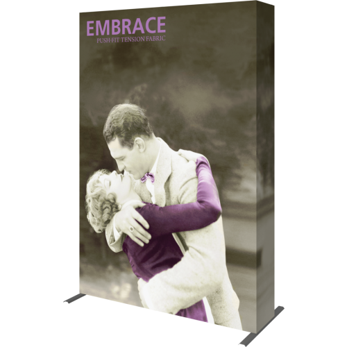 embrace 5ft full height push fit tension fabric display full fitted graphic right