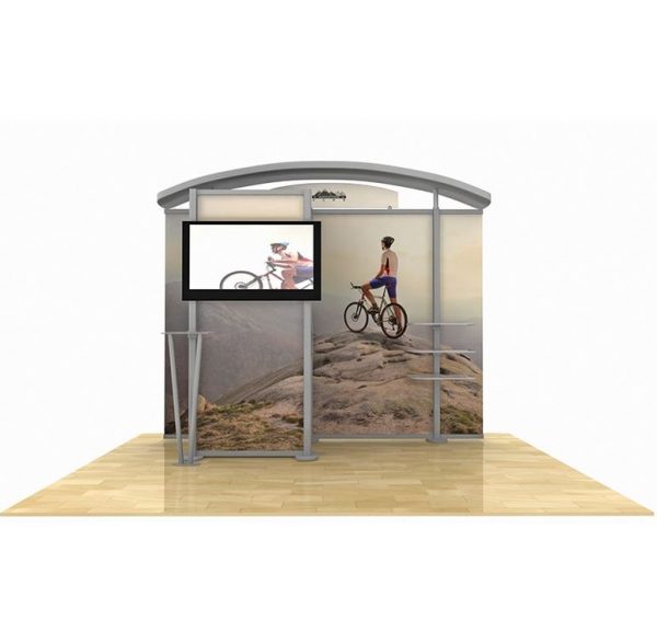 Timberline Arch Top Monitor Display with Storage Closet