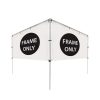 12' (W) x 5' (H) In-Ground V-Shape Banner Hardware Only