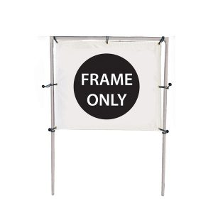 6'W x 5'H In-Ground Single Banner Hardware Only
