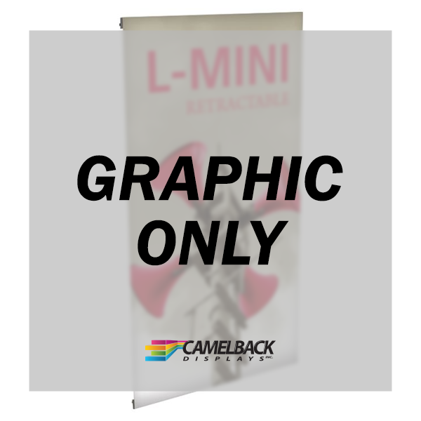 L-Mini Spring Back Banner Stand Graphic Only