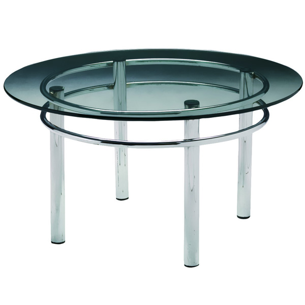 Silverado Cocktail Table is a round glass cocktail table will make your tradeshow more productive by creating interactive environment.