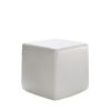 Vinyl Cube Ottoman is a vinyl ottoman cube is waterproof and adds a pop of color to any design that is perfect for both indoor and outdoor use.