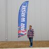 Bowflag® Stock Design Car Wash Flag Display