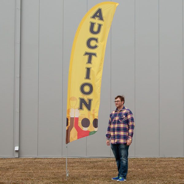 Bowflag® Stock Design Auction Flag Display