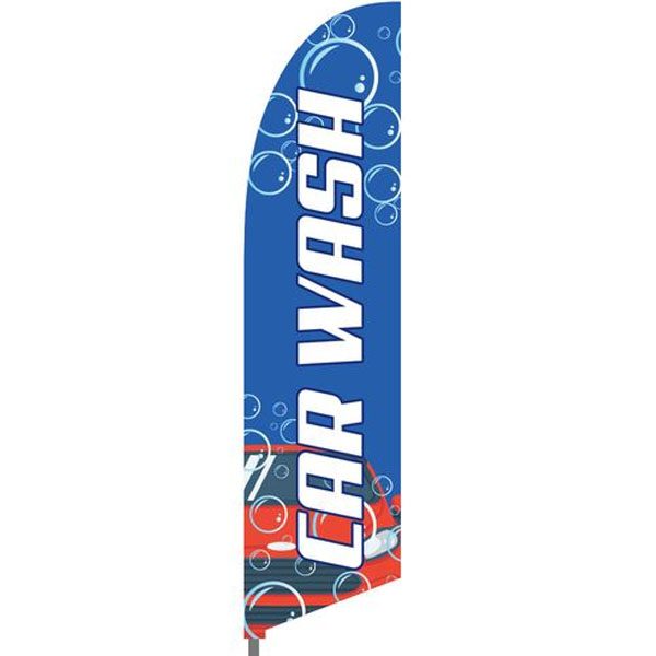 Bowflag® Stock Design Car Wash Flag Display