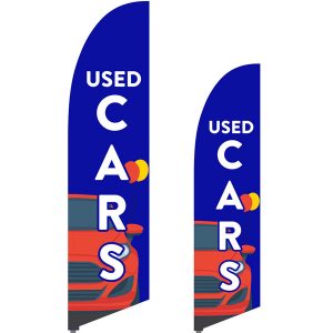 Bowflag® Stock Design Used Cars Feather Flag