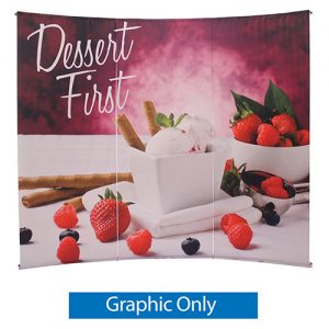 L Banner Stands Curved Graphic