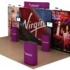 Atlantic 20’ Curved Tension Fabric Display WaveLine Media Kit left