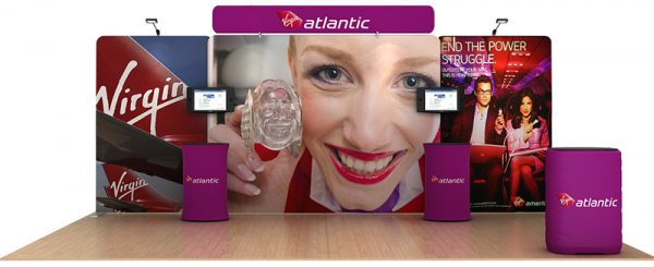 Atlantic 20’ Flat Tension Fabric Display WaveLine Media Kit