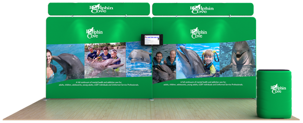 Dolphin 20’ Flat Tension Fabric Display WaveLine Media Kit