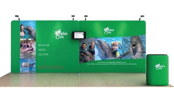 Dolphin 20’ Tension Fabric Display WaveLine Media Kit