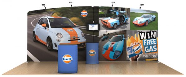 Tension Fabric Display Gulf 20’ WaveLine Media Kit