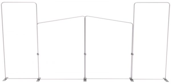 Tension Fabric Display Hammerhead 20’ WaveLine Media Kit frame