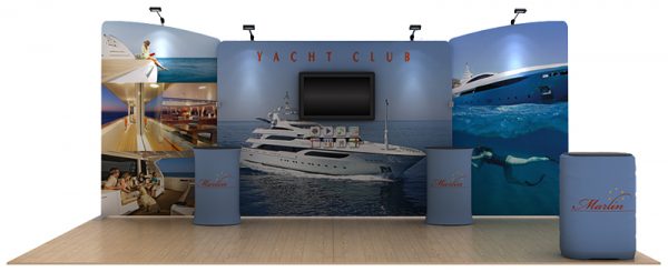Marlin 20’ Tension Fabric Display WaveLine Media Kit
