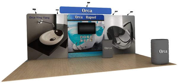 Orca 20’ Curved Tension Fabric WaveLine Media Kit