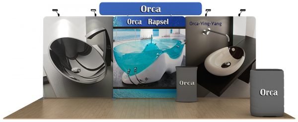 Orca 20’ Flat Tension Fabric WaveLine Media Kit