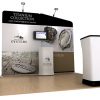 Oyster 10’ WaveLine Tension Fabric Display Media Kit left
