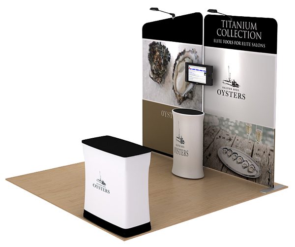 Oyster 10’ WaveLine Tension Fabric Display Media Kit right