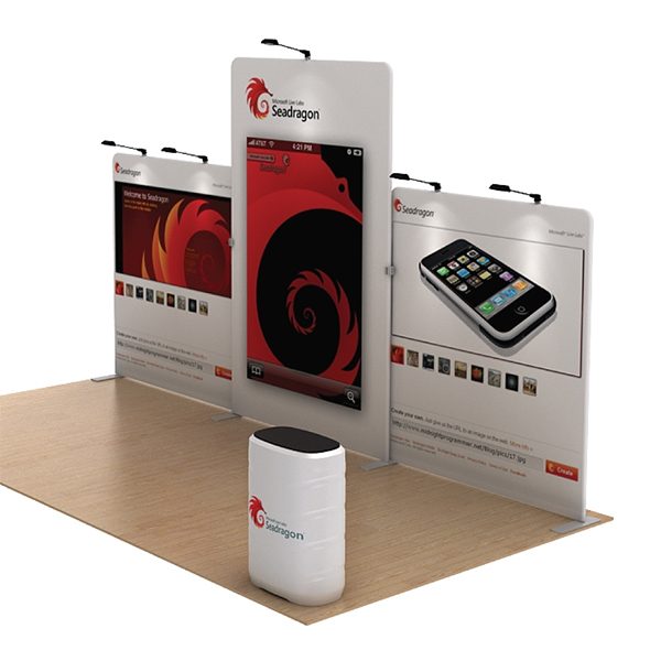 Seadragon 20’ WaveLine Tension Fabric Display Media Kit right