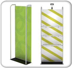 waveline banner stand merchandiser