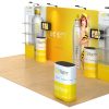 waveline waterfall tension fabric banner stand display