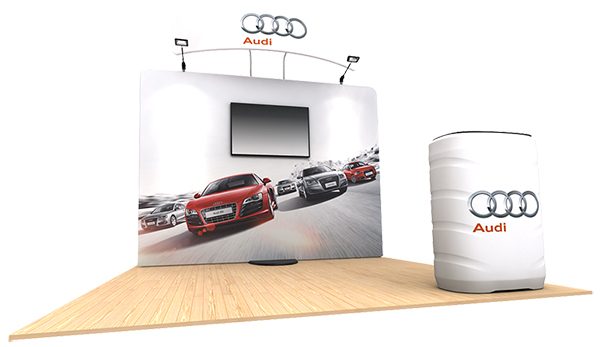 standroid tension fabric display kit 10ft left