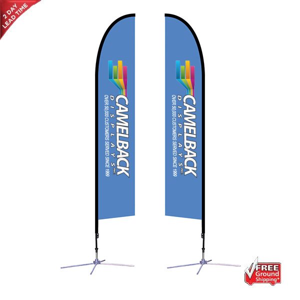14ft falcon outdoor sail flag banner stand