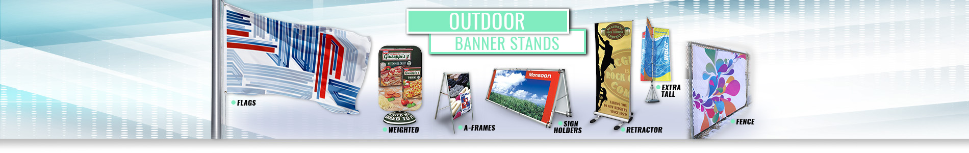 Outdoor Sail Banners & Flying Flag Banners