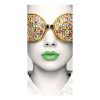 Vector Frame Edge Rectangular 01 Fabric Poster Display Front View