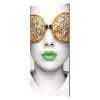 Vector Frame Edge Rectangular 01 Fabric Poster Display Side View