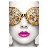 Vector Frame Edge Rectangular 03 Fabric Poster Display Front View