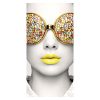 Vector Frame Edge Rectangular 04 Fabric Poster Display Front View