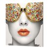Vector Frame Edge Square 02 Fabric Poster Display Side VIew