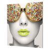 Vector Frame Edge Square 03 Fabric Poster Display Side View