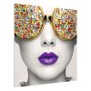 Vector Frame Edge Square 05 Fabric Poster Display Front View
