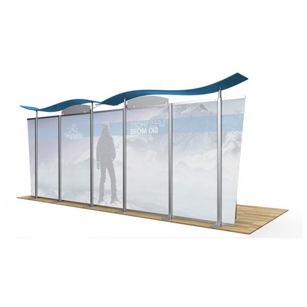 20ft hybrid timberline displays double panels back angle side